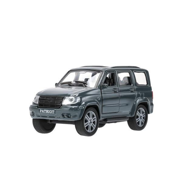 Машина металл UAZ patriot, 12 см, дв., багаж., инерц., серый, кор. Технопарк в кор.2*24шт