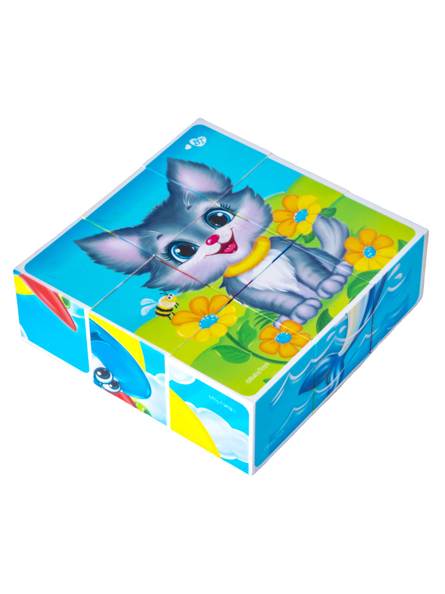 Кубики "Глазастики" (без обклейки) 9 шт Baby Toys