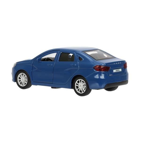 Машина металл LADA vesta 11,5 см, двери, темно-синий, кор. Технопарк в кор.2*36шт