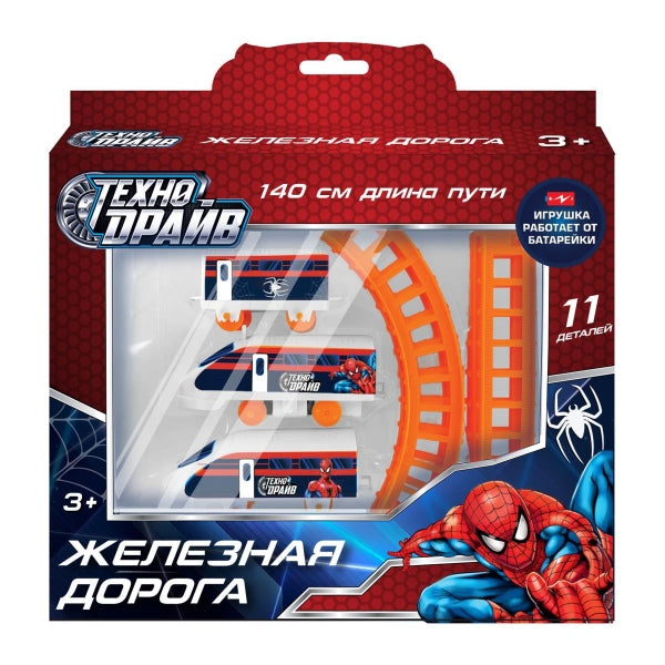 Железная дорога мультяшная дл.пути 140, кор.24*20*3,5см ТЕХНОДРАЙВ в кор.2*72шт