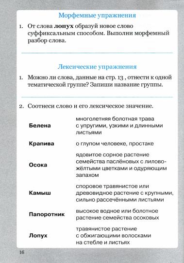 Солнцева. Словарные слова. 4 класс. Рабочая тетрадь. ФГОС.