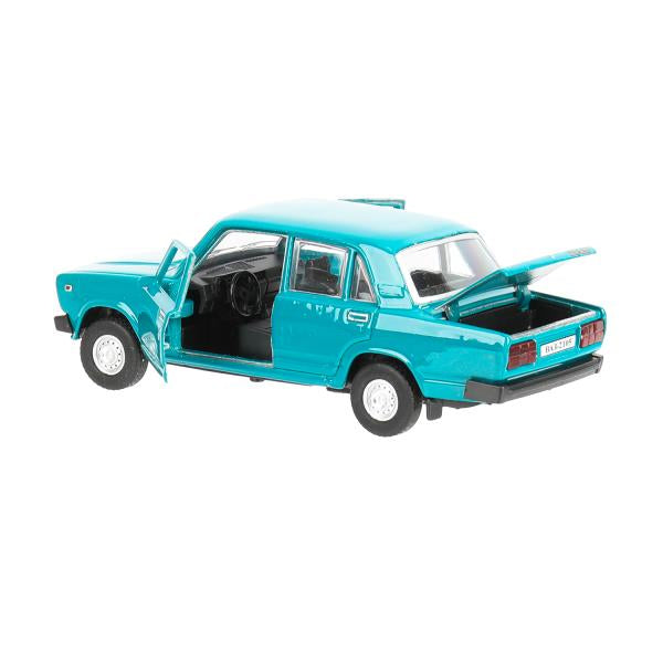 Машина металл LADA ваз-2105 1997 12 cm, двери, багаж, инерц., кор. технопарк Технопарк в кор.2*36шт