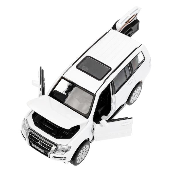 Машина металл свет-звук MITSUBISHI pajero 4wd turbo,14,5 см, двери, инерция Технопарк в кор.2*24шт