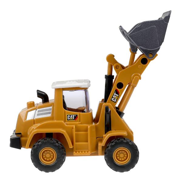 Модель металл ПОГРУЗЧИК лицензия cat 12,5см инерц., подв.дет. - в кор.2*72шт