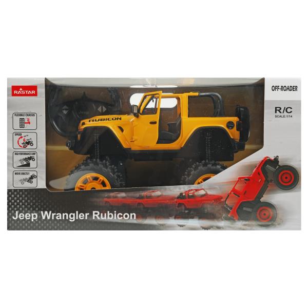 Машина р/у jeep wrangler jl big foot design 1:14, двери открываются вручную Rastar в кор.4шт