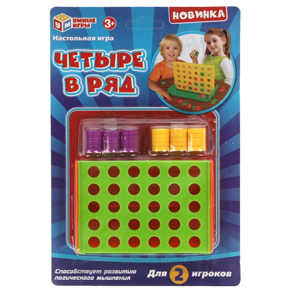 Настольная игра четыре в ряд, блист.15,3*22,9*4см Умные игры в кор.2*288шт