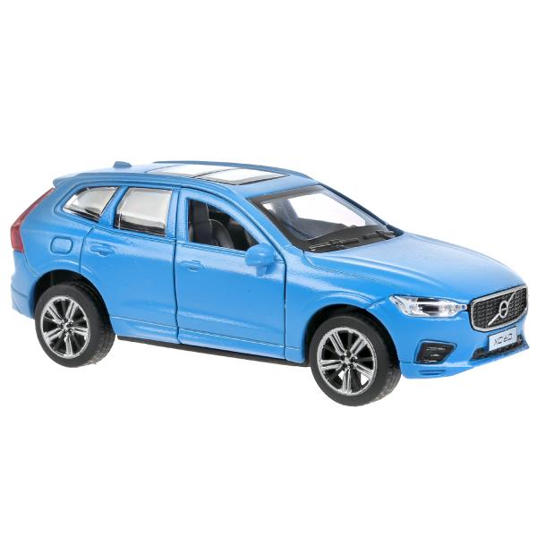XC60-12FIL-BU303074 Машина металл VOLVO XC60 R-DESIGN МАТОВЫЙ СИНИЙ 12 см, двери, багаж, в кор. Техн