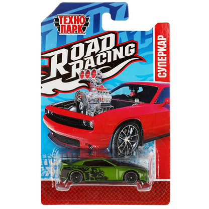 Машина металл ROAD RACING СУПЕРКАР 7,5 см, в ассорт, блист. Технопарк в кор.2*360шт
