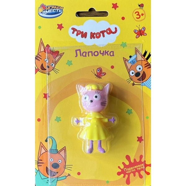 Фигурка Три Кота 6 см, подвижные части тела, на блистере ИГРАЕМ ВМЕСТЕ в кор.9*12шт
