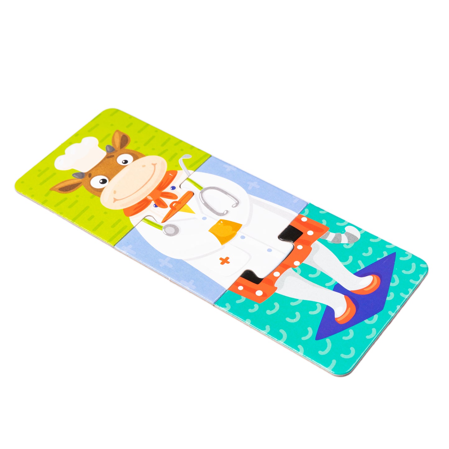 Пазлы тройные "Звери и профессии" 24 эл Baby Toys (макси)