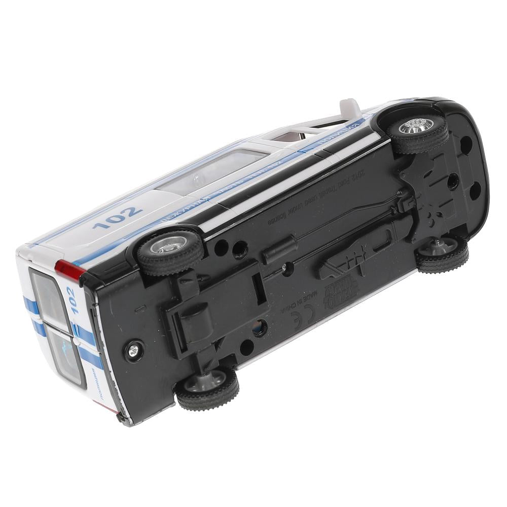 TRANSITVAN-16PLPOL-WH Машина пластик свет-звук FORD TRANSIT ПОЛИЦИЯ 16 см, двери, 3 кнопки, кор. Тех