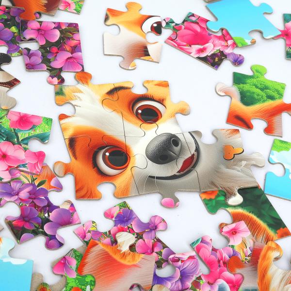 Корги. Пазлы классические в коробке. Пазл 60 деталей. 190х141х35 мм. Умные игры в кор.24шт