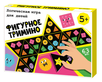 Игра настольная логическая "Фигурное тримино"