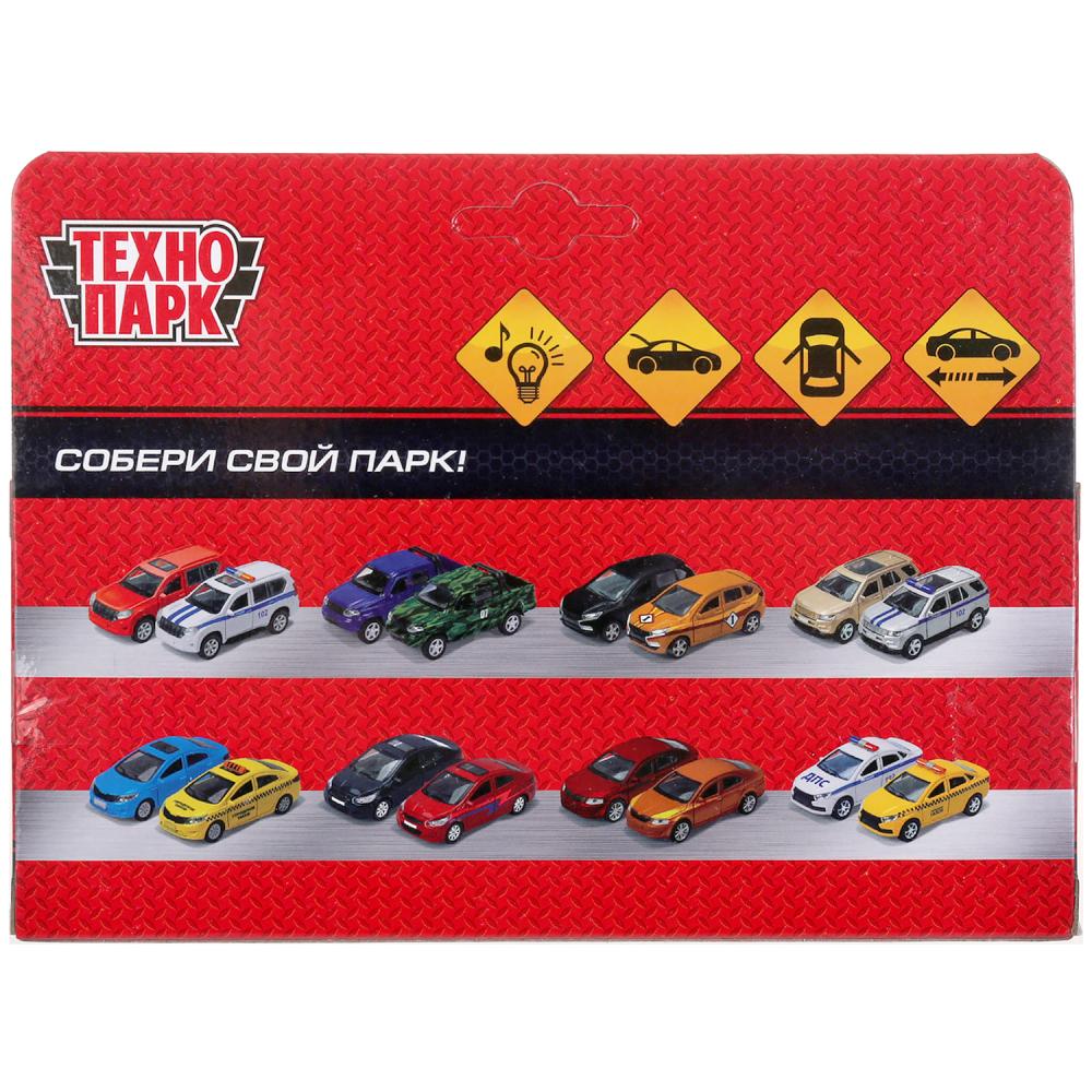 Машина металл свет-звук LADA PRIORA РЕАНИМАЦИЯ 12 см, двери, багаж, в кор. Технопарк в кор.2*36шт