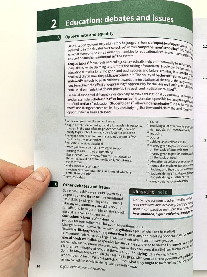 English Vocabulary in Use: Advanced Book with answers and enhanced ebook. 3 Edition