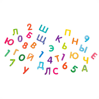 Магниты "Буквы и цифры на магнитах". Серия Магнитные истории (европодвес)