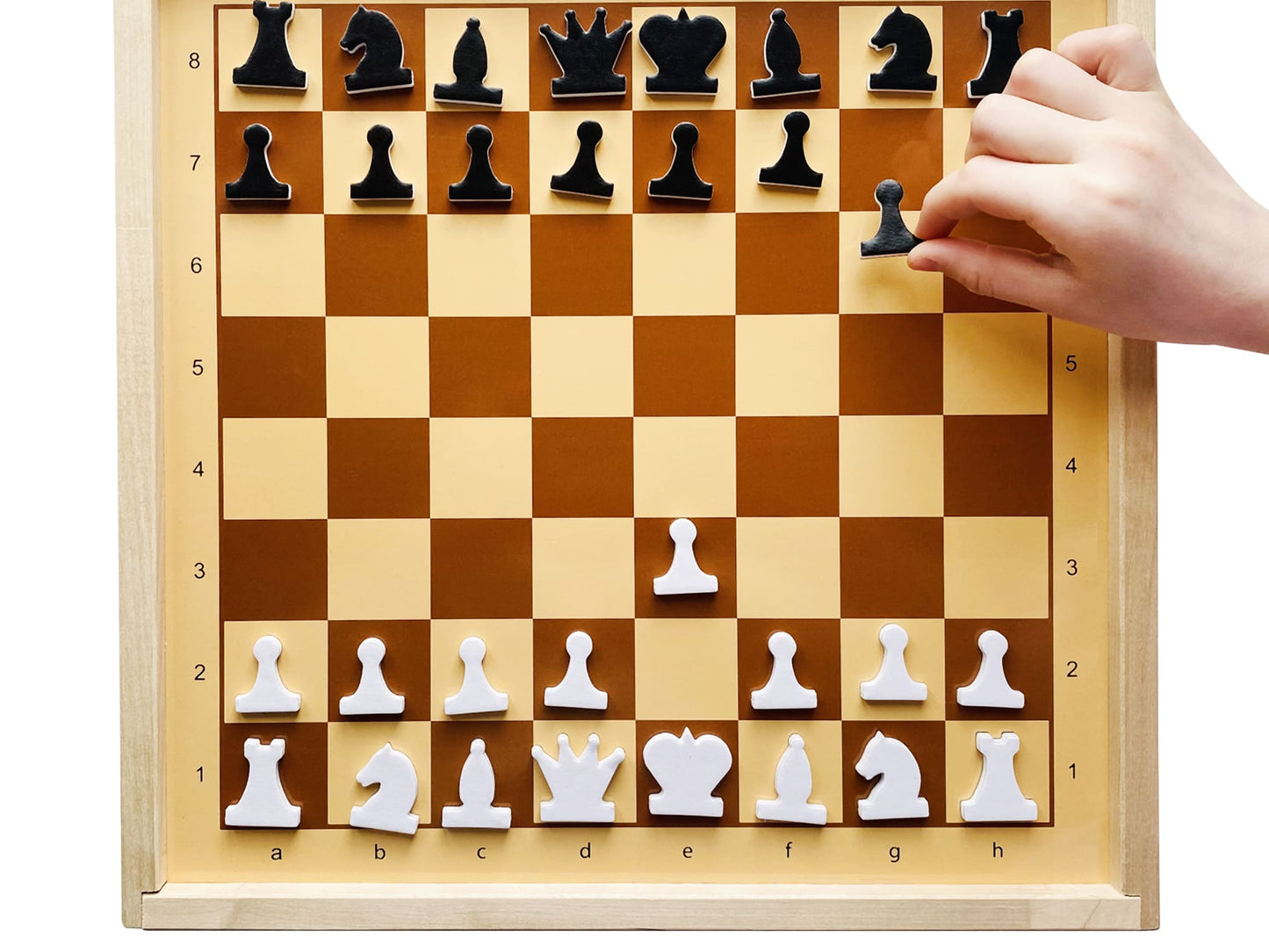 Игра настольная Шашки и шахматы демонстрационные магнитные (мини)