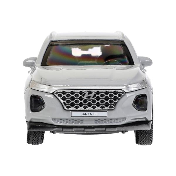 Машина металл HYUNDAI SANTAFE 12 см, двери, багаж, инерц, темно серый, кор. Технопарк в кор.2*36шт