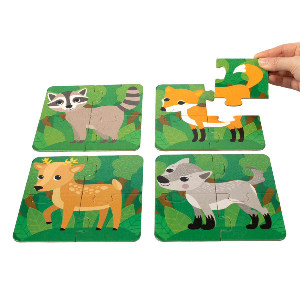 Пазлы MAXI Baby Toys "Собери свою зверюшку. Животные леса"