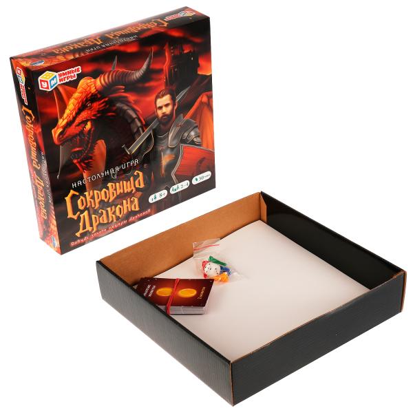 Сокровища дракона. Настольная игра-квадрат. 40карточек. 250*250*55 мм 82 стр. Умные игры в кор.10шт