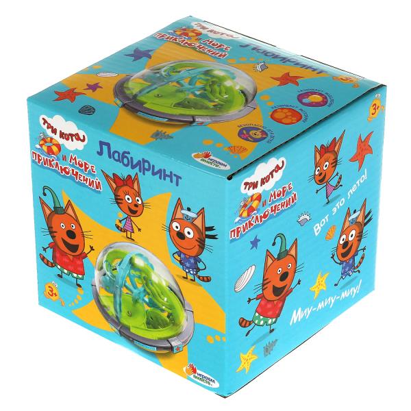 Логическая игра шар-лабиринт Три Кота кор.12*12*12см ИГРАЕМ ВМЕСТЕ в кор.108шт