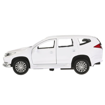 Машина металл "MITSUBISHI PAJERO SPORT" 12см, открыв двери, инерц, белый в кор Технопарк в кор2*36шт