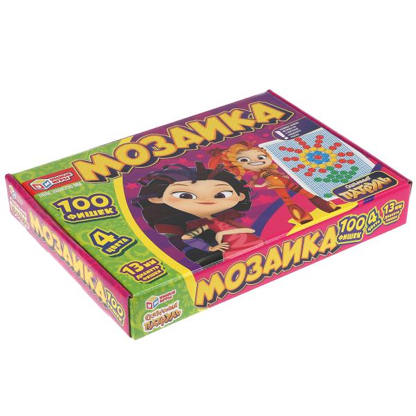 Сказочный патруль. Мозаика пластиковая. 100 фишек.4 цвета. Поле 195х155мм в кор Умные игры в кор20шт