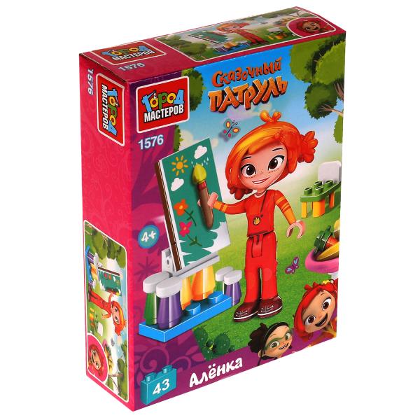 СКАЗОЧНЫЙ ПАТРУЛЬ конструктор Аленка художница 43 дет. Город мастеров в кор.2*40шт