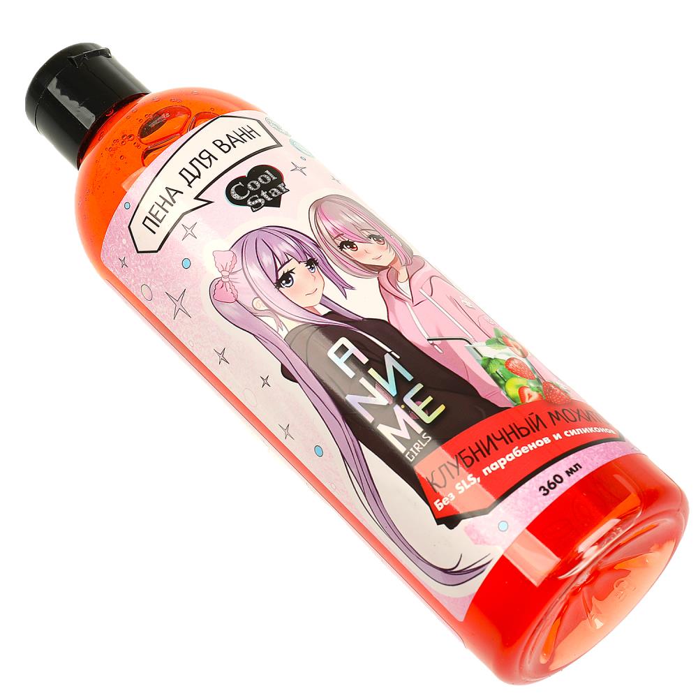 Пена для ванн аниме2 клубничный мохито 360 мл Cool Star в кор.6шт