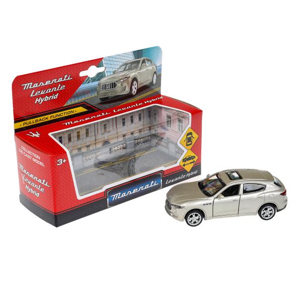 Технопарк. Модель "Maserati Levante Hybrid" 11,5 см, металл, двери, инерц., серебристый, арт.67348