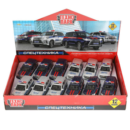 Машина металл CHEVROLET TAHOE/LEXUS LX570 12 см,двери,багаж,инер,ассорт. Технопарк уп-12шт в кор.6уп