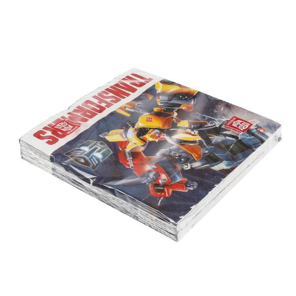 Салфетки бумажные Трансформеры 33*33 см, 20 листов в упаковке ИГРАЕМ ВМЕСТЕ в кор.30шт