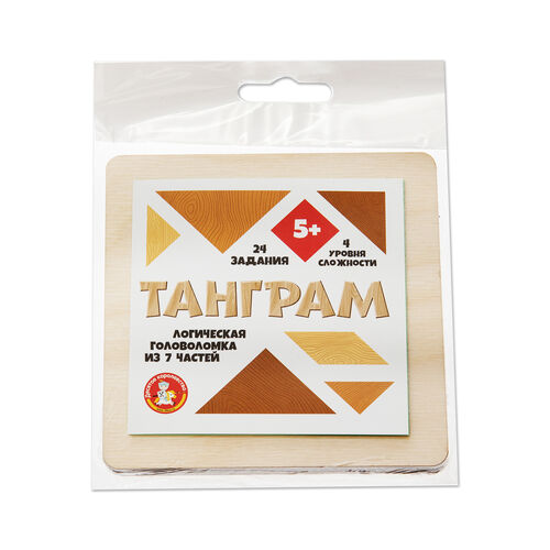 Игра головоломка деревянная "Танграм" (малая)