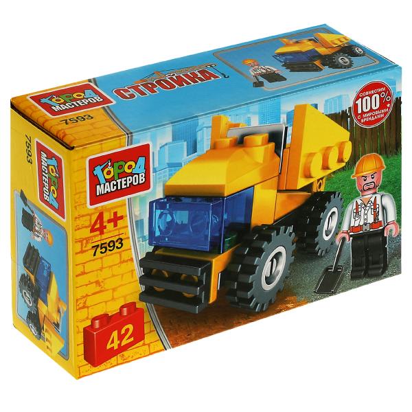 Конструктор САМОСВАЛ, 42 дет. Город мастеров в кор.80шт