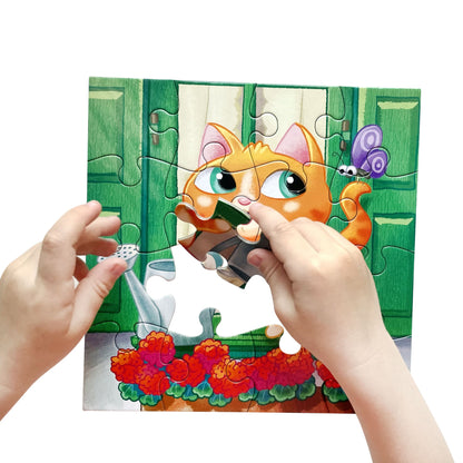 Пазл First Puzzle "Котик" (16 эл) Baby Toys