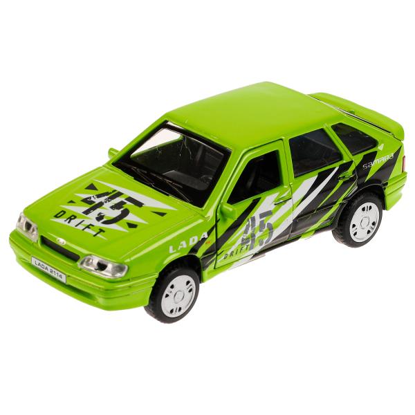 Машина металл LADA -2114 "SAMARA" СПОРТ, 12 см, двер, баг, ин, зеленый, кор. Технопарк в кор.2*36шт