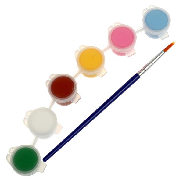 Набор д/дет тв-ва мультиарт кружка для росписи (краски, кисточка) принцесса МУЛЬТИ АРТ в кор.24шт