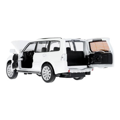 Машина металл свет-звук MITSUBISHI pajero 4wd turbo,14,5 см, двери, инерция Технопарк в кор.2*24шт