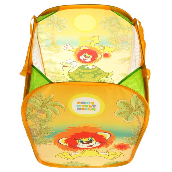 Корзина для игрушек СОЮЗМУЛЬТФИЛЬМ львенок и черепаха 36*58см ИГРАЕМ ВМЕСТЕ в кор.24шт