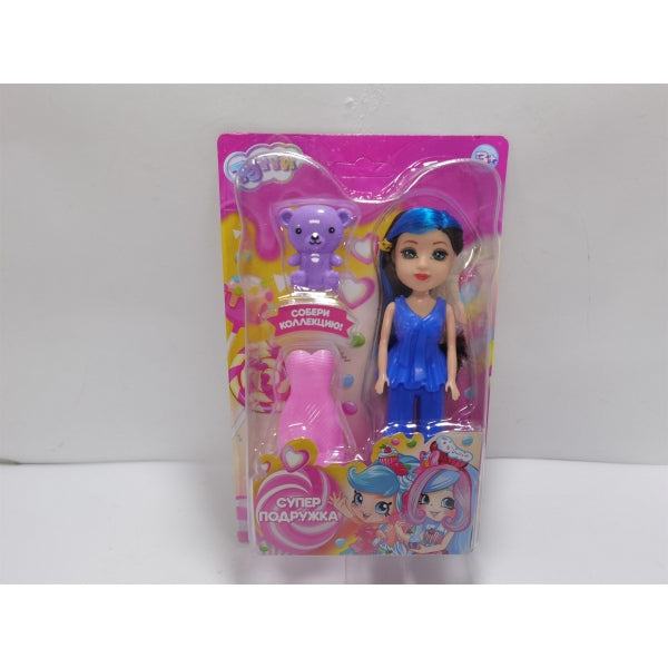 Кукла 12см, набор аксессуаров, на блистере Тутти в кор.2*120шт