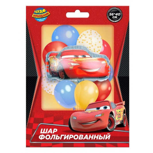 Шар фольгированная фигура тачки 56*46 см ЧУДО ПРАЗДНИК в кор.300шт