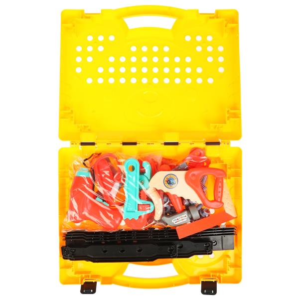 Набор инструментов СИНИЙ ТРАКТОР пл.чемодан 40,4*31,5*6,6см ИГРАЕМ ВМЕСТЕ в кор.2*12шт