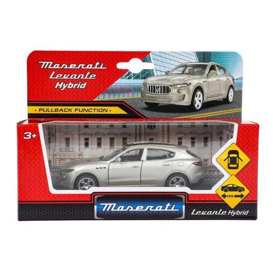 Технопарк. Модель "Maserati Levante Hybrid" 11,5 см, металл, двери, инерц., серебристый, арт.67348
