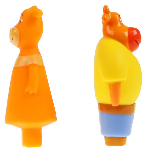 Игрушка для ванны Оранжевая корова Ма и Па КАПИТОШКА в кор.50шт