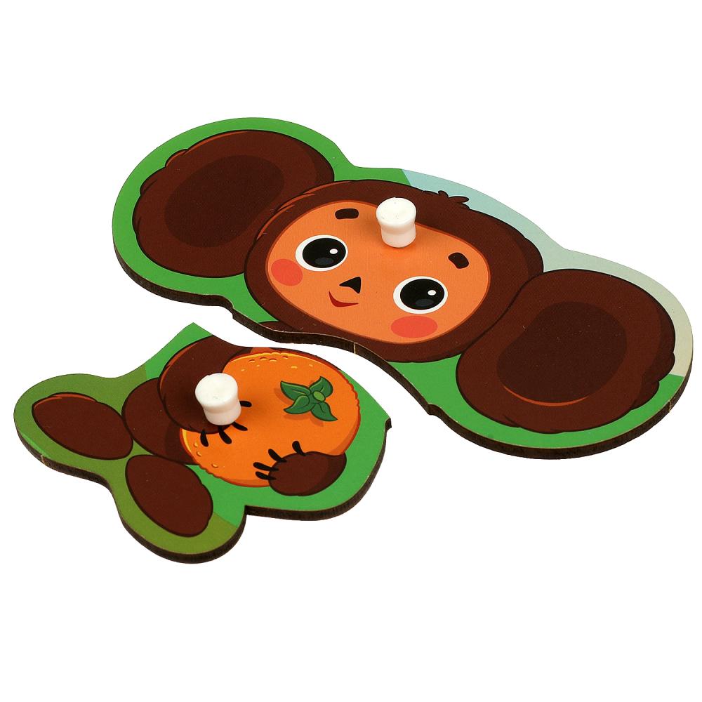 Игрушка деревянная рамка-вкладыш с ручками СОЮЗМУЛЬТФИЛЬМ 28*19,5см,термопак Буратино в кор.20шт