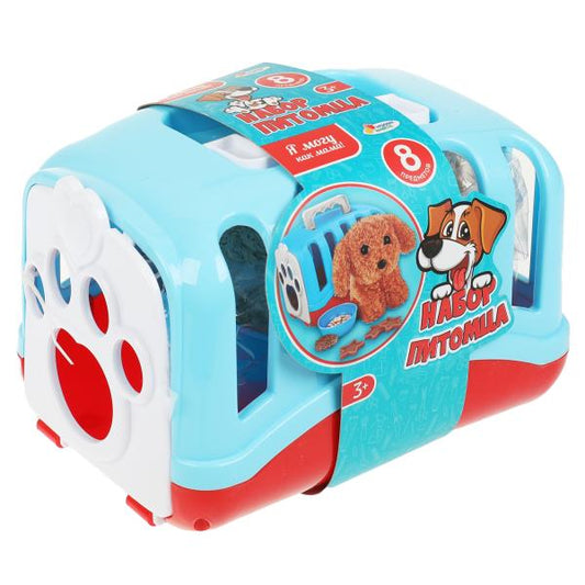 Набор питомца пл.клетка 19*14,5*13,5см ИГРАЕМ ВМЕСТЕ в кор.48шт