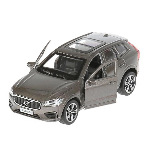 Машина металл "volvo xc60 r-desing" 12см, открыв. двери, инерц., серый в кор. Технопарк в кор.2*36шт