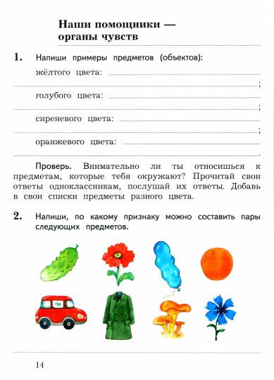 Окружающий мир. 2 класс. Тетрадь №1 для проверочных работ