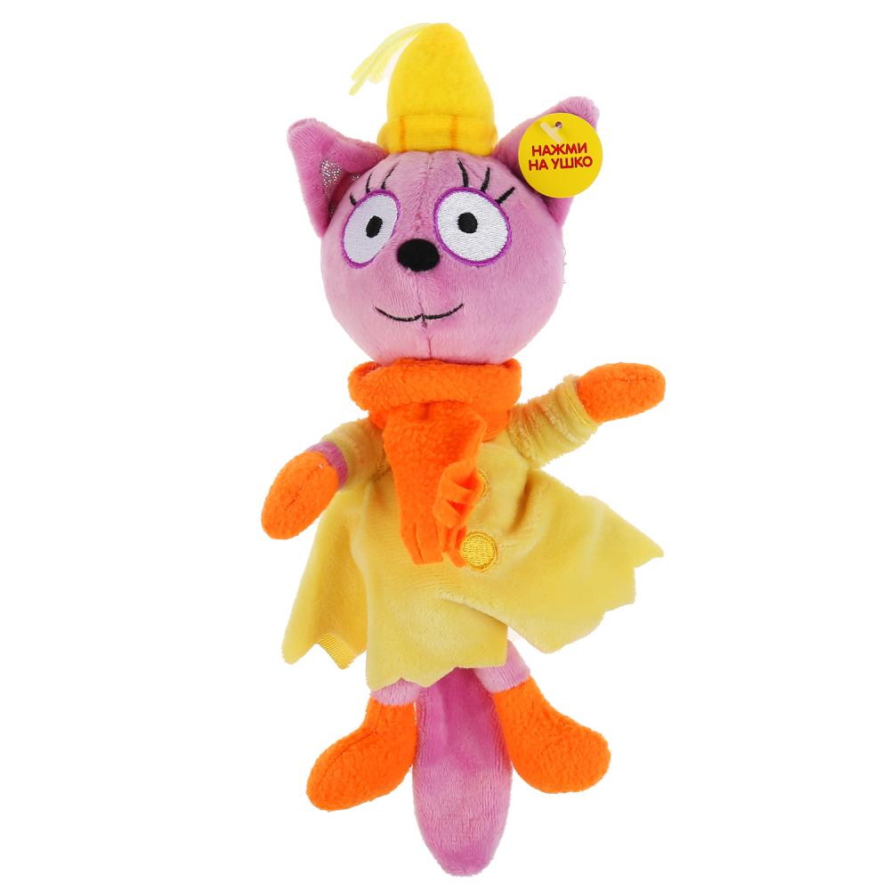 Игрушка мягкая ТРИ КОТА лапочка в зимней одежд, 13см, муз. чип, в Пак. "МУЛЬТИ-ПУЛЬТИ" в кор.24шт