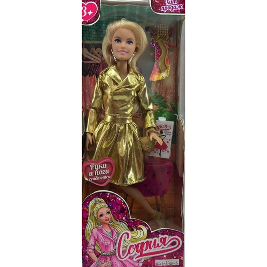 Кукла 29см София, руки и ноги сгиб., акс, кор КАРАПУЗ в кор.24шт